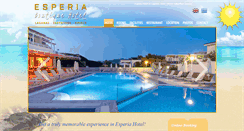 Desktop Screenshot of esperia-hotel.com